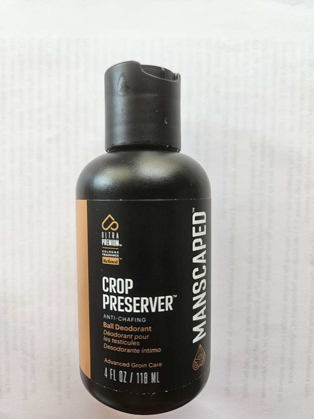 Manscaped Crop Preserver Anti-Chafing Ball Deodorant - Black
